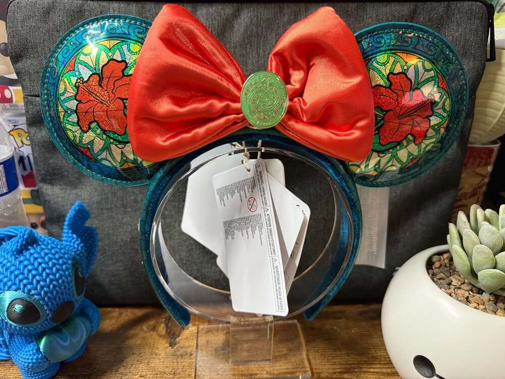 Loungefly Disney Princess Moana Stained Glass Collection Ears Headband